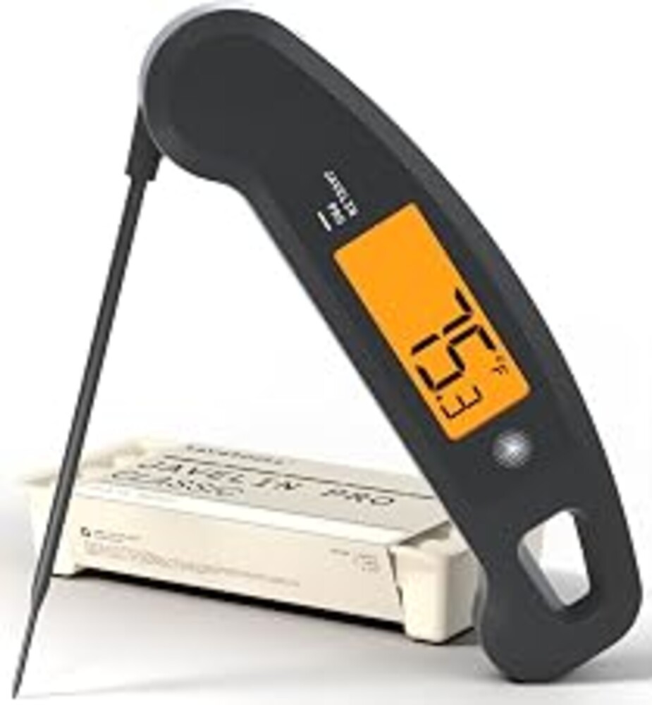 Lavatools Javelin® PRO Classic Ultra-Fast 2-Second Professional Digital Instant Read Meat Thermometer for Grill and Cooking, Auto-Rotating Backlit Display, IP65 Water Resistant – Ink