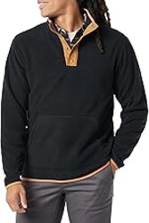 Amazon Essentials Men's Snap-Front Pullover Polar Fleece Jacket