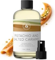Aroma Country Pistachio & Salted Caramel Diffuser Oil - Luxury Dessert-Inspired Fragrance Oil, Home Aroma for Diffusers & Room Spray - Premium Aromatherapy Oils & Home Scent (4 Fl Oz)