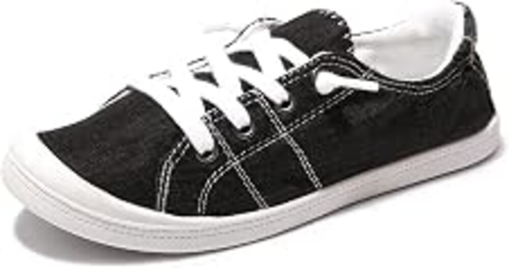 Women's Slip On Canvas Sneaker Low Top Casual Walking Shoes Classic Comfort Flat Fashion Sneakers