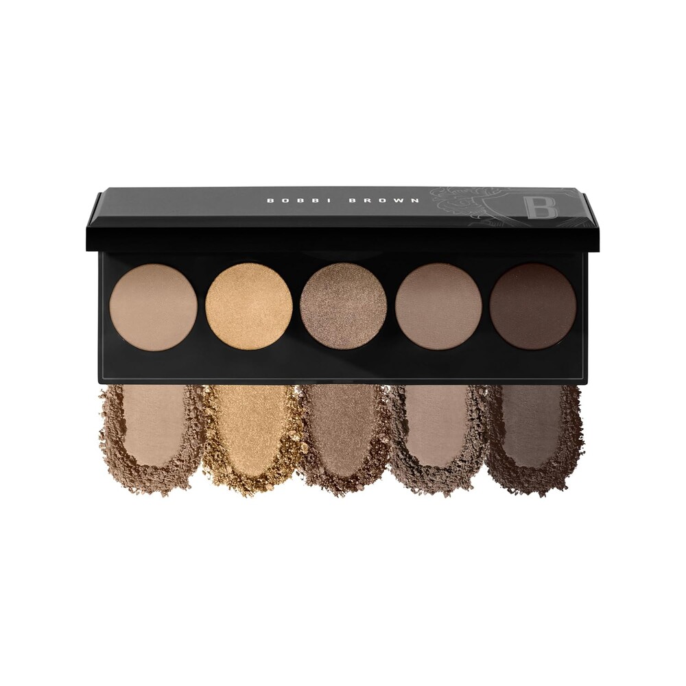 Bobbi Brown All Nudes Eyeshadow Palette | 5-Shade Matte & Metallic Neutral Eyeshadow Palette for All Skin Tones with Richly Pigmented Shades in Complementary Colors