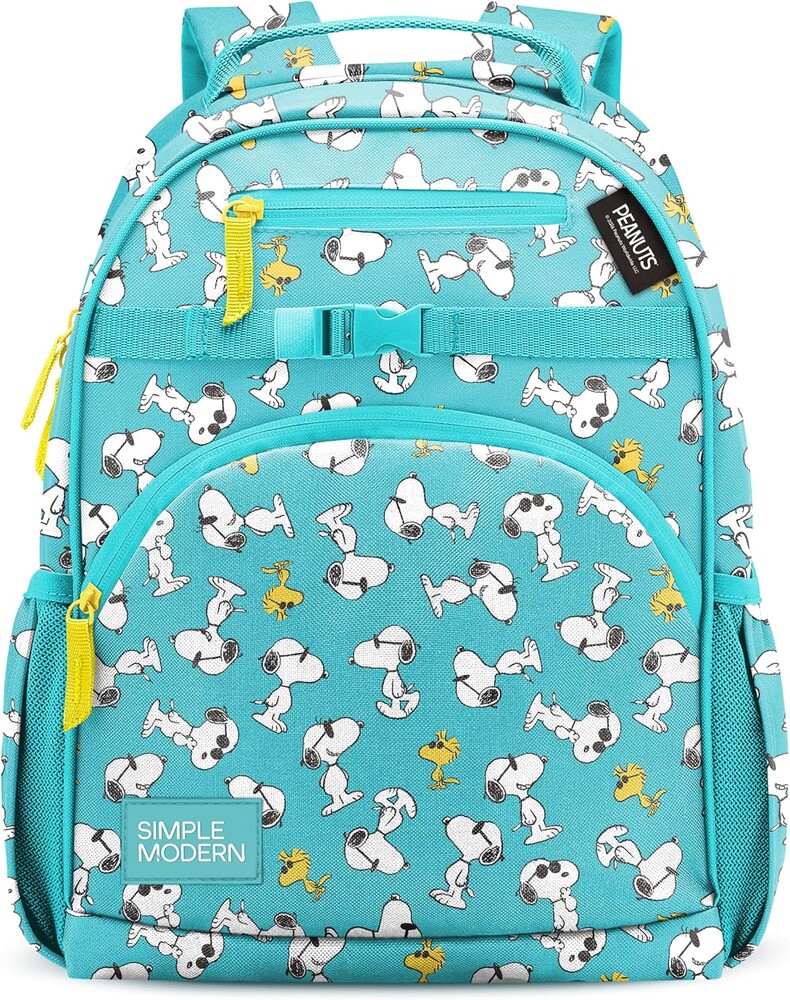Simple Modern Large Peanuts Kids Backpack for School Girls and Boys | Elementary Backpack for Teen | Fletcher Collection | Kids - 16" tall | Snoopy & Woodstock