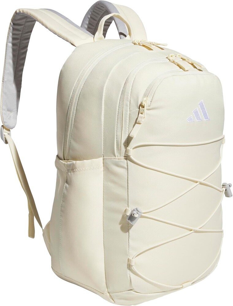 adidas Amplifier Backpack for Laptop, School and Gym, 28L, Warm Vanilla Yellow/White/Bungie, OSFA