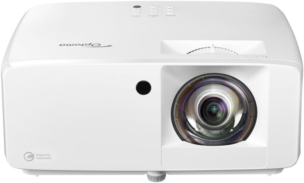 Optoma GT2100HDR Compact Short Throw Laser Home Theater and Gaming Projector, 1080p HD with 4K HDR Input, Bright 4,200 Lumens for Day and Night Viewing, 4200 Lumens, 1080p