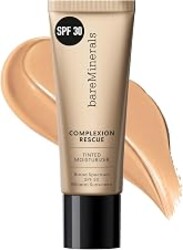 bareMinerals Complexion Rescue Tinted Moisturizer with SPF 30, Hydrating Tinted Mineral Sunscreen with Hyaluronic Acid, Sheer-to-Light Coverage, Multi-tasking, Skincare Infused Makeup