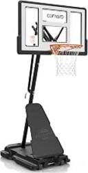 Cofiyard Basketball Hoop Outdoor with 44/48/54 Inch Shatterproof Backboard,10FT Height Portable Basketball Hoop with Sandbag, Adjustable Basketball Goal with Wheels