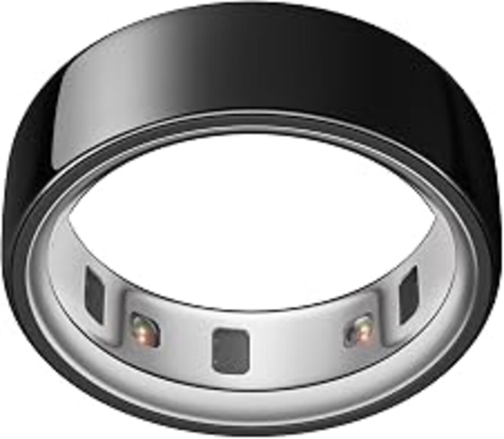 Oura Ring 4 - Black - Size 8 - Sleep, Activity, Women’s Health, AI Advisor, Up to 8 Days of Battery Life, Size Before You Buy, Android & iOS Compatible