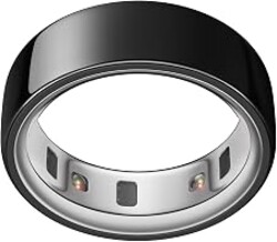 Oura Ring 4 - Black - Size 8 - Sleep, Activity, Women’s Health, AI Advisor, Up to 8 Days of Battery Life, Size Before You Buy, Android & iOS Compatible