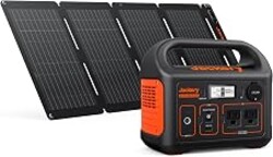 Jackery Solar Generator 300, 292Wh Power Station with 40W Solar Panel, 300W Pure Sine Wave AC Outlet for RV Outdoors Camping Travel Blackout