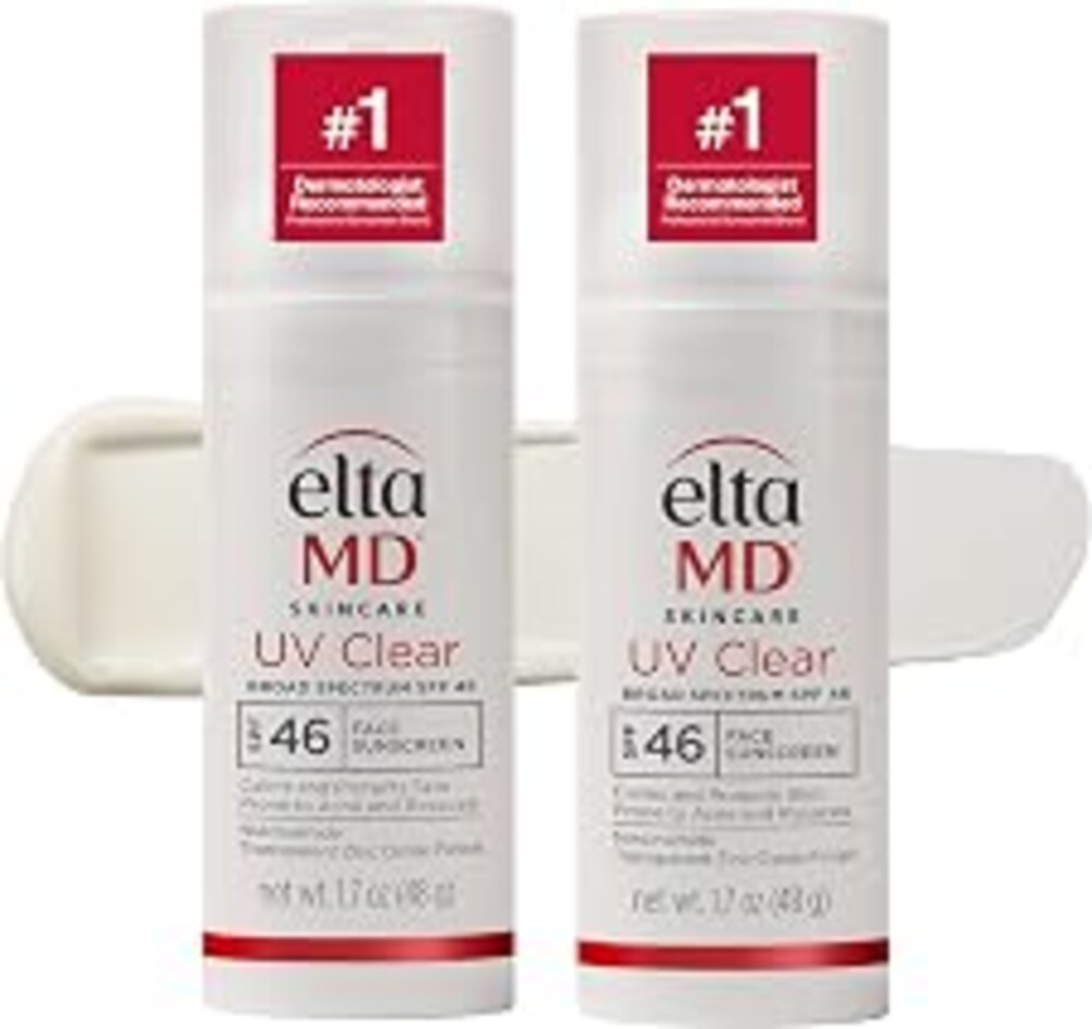 EltaMD UV Clear Face Sunscreen SPF, Oil-Free Sunscreen with Zinc Oxide, Dermatologist Recommended