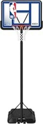 Lifetime NBA League Edition Portable Basketball Hoop, Adjustable Height 7.5-10 Ft, 44 Inch Shatterproof Fusion Backboard, Base with Wheels