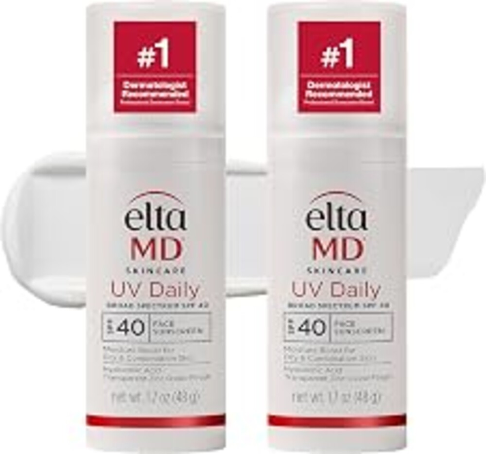 EltaMD UV Daily Face Sunscreen with Transparent Zinc Oxide and Hyaluronic Acid, Moisturizes and Protects, Great for Dry, Combination, and Normal Skin