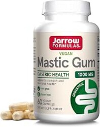 Jarrow Formulas Mastic Gum 1000 mg - 60 Veggie Caps - Mastic Gum Capsules Supporting Stomach and Duodenal Health - 30 Servings