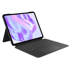 Logitech Combo Touch iPad Pro 13-inch (M4 & M5)(2024 & 2025) Keyboard Case - Detachable Backlit Keyboard with Kickstand, USB Connectivity, Comfortable Typing, Multi-use Mode - Midnight Black