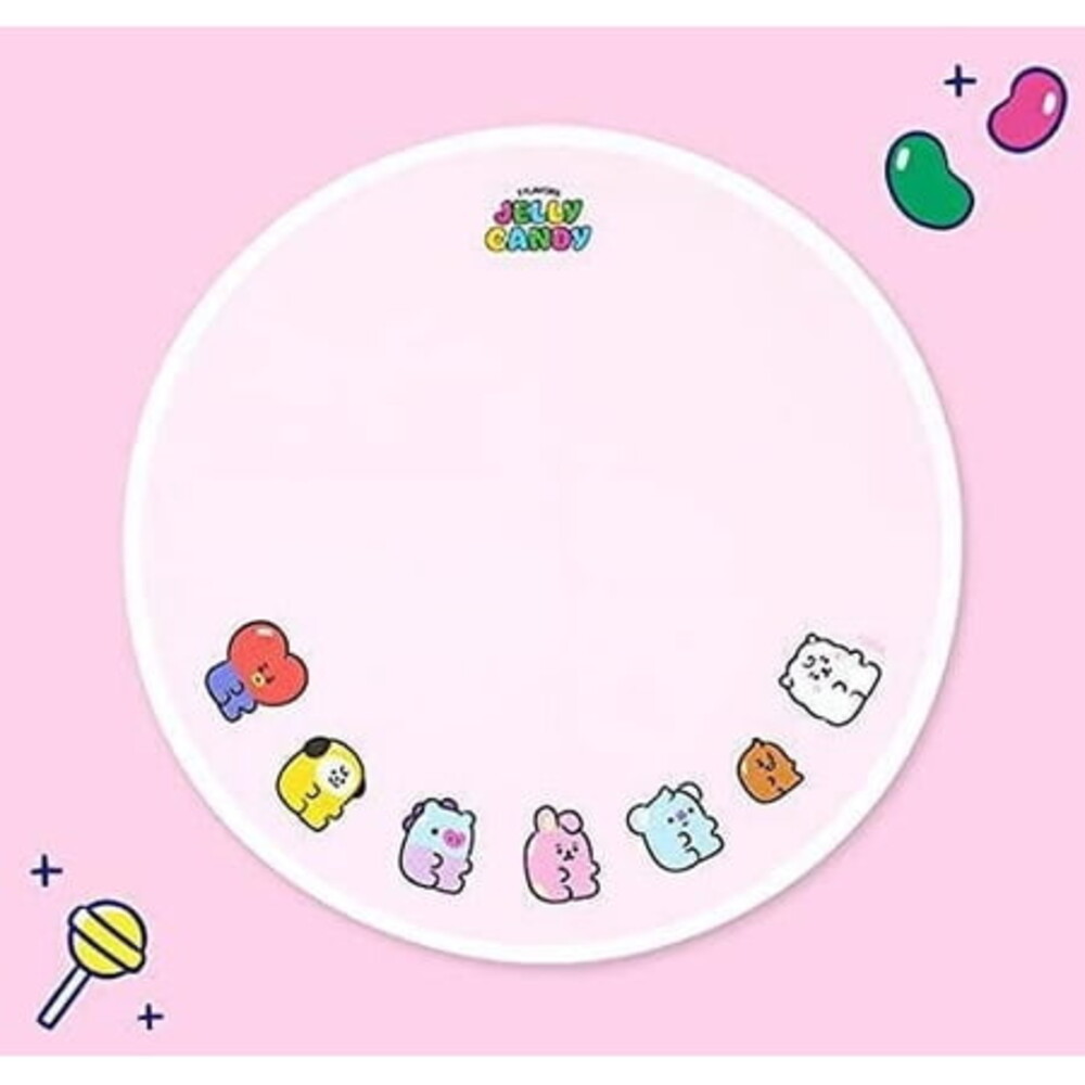 Hamee BT21 BABY Series (Jelly Candy) Soft Smooth Surface, Non-Slip Base, Cute Desk Accessory, Office & Gaming Mouse Mat, Great Gift - Mouse Pad