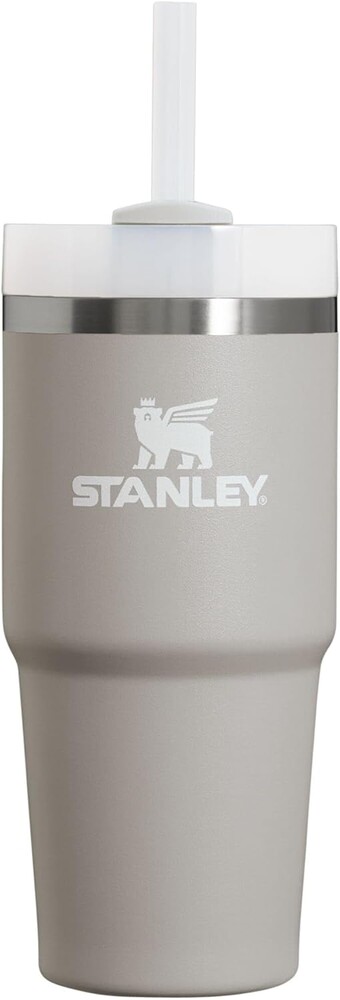 Stanley Quencher H2.0 Tumbler with Straw 14 oz | Flowstate 3-Position Lid | Cup Holder Compatible for Travel | Insulated Stainless Steel Cup | BPA-Free | Ash
