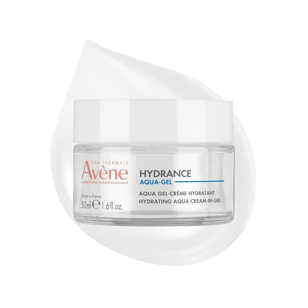 Avène Hydrance Hydrating Aqua Cream-in-Gel, Face Moisturizer & Overnight Mask with Hyaluronic Acid, 24 Hour Hydration, Non Comedogenic Face Moisturizer Gel Cream with Antioxidant Protection