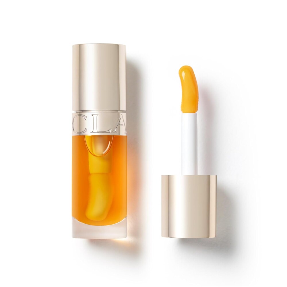 Clarins Lip Comfort Oil | Hydrating, Nourishing and Moisturizing Lip Oil | Sheer, High Shine Finish | Soothes, Comforts and Protects Lips | Visibly Plumps | 93% Natural Ingredients | 0.2 Ounces