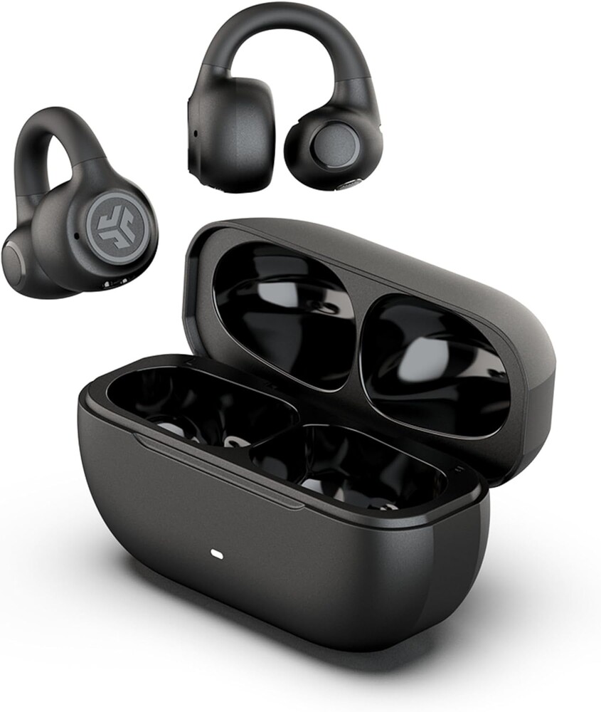 JLab, Flex, Open Ear Earbuds, Clip On Wireless Bluetooth Earbuds, Open Ear Headphones, Black