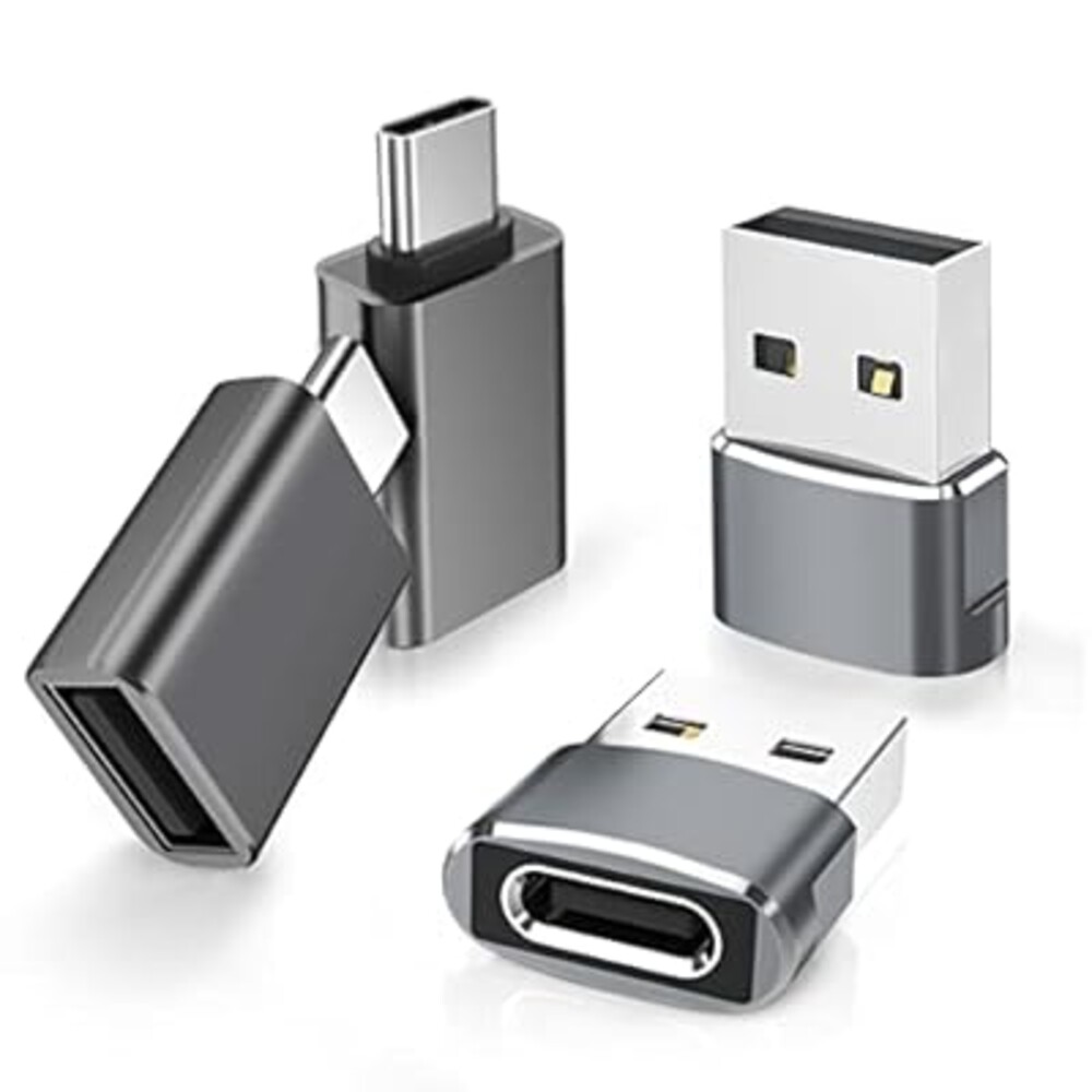 Elebase Samgsung S25 USB to USBC Adapter with Type C OTG Adaptor 4P,USBA Male to C Female Converter for Galaxy S24 S23 Plus Ultra FE,Z Fold Flip 7 6,Galaxy Tab S10 S9,Google Pixel 9 8,AirPods 4