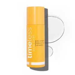 Timeless Skin Care Vitamin C Serum with Vitamin E & Ferulic Acid - Brightening Serum - for Oily & Dry Skin - Fragrance-Free - 4 oz