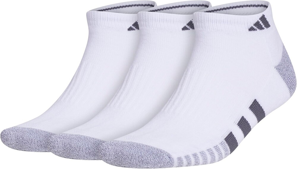adidas Men's Cushioned Low Cut Ankle Socks (3 Pairs) Durable & Comfortable