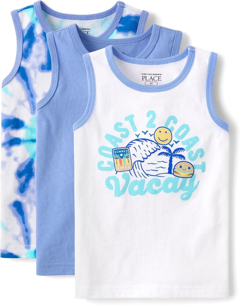 The Children's Place Boys and Toddler Assorted Sleeveless Tank Tops