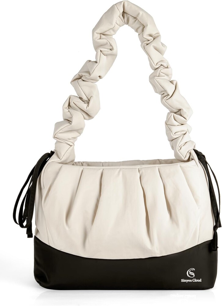 Small Puffer Shoulder Bag for Women, Lightweight Puffy Handbags with Adjustable Strap, Quilted Crossbody Bags Hobo Bag