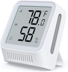 X-Sense WiFi Thermometer Indoor Hygrometer, Digital Temperature Sensor with App Control, Notification Alerts, Temperature Humidity for Bedroom, SBS50 Base Station Required (Not Included)