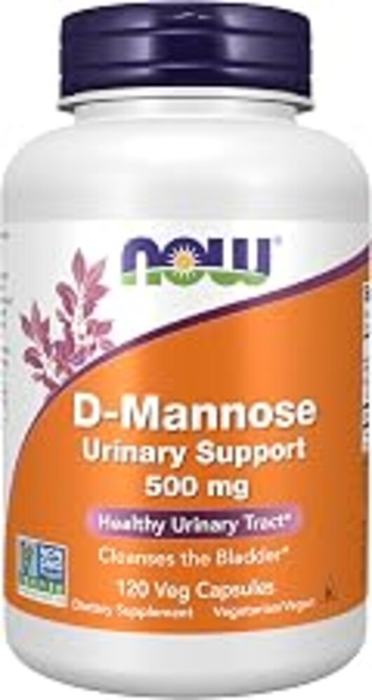 NOW Foods Supplements, D-Mannose 500 mg, Non-GMO Project Verified, Healthy Urinary Tract*, 120 Veg Capsules