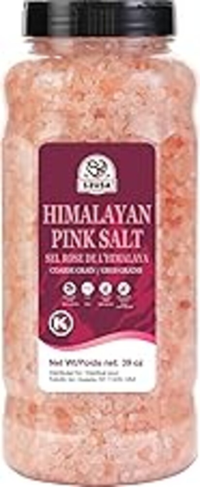 52USA Himalayan Pink Salt, Coarse Grain, 39 oz (2.4 LB), Pink Himalayan Sea Salt, Kosher Salt, Sea Salt for Grinder Refill, Himalayan Salt