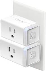 Kasa Smart Plug HS103P2, Smart Home Wi-Fi Outlet Works with Alexa, Echo, Google Home, No Hub Required, 15 Amp,UL Certified, (Pack of 2) White