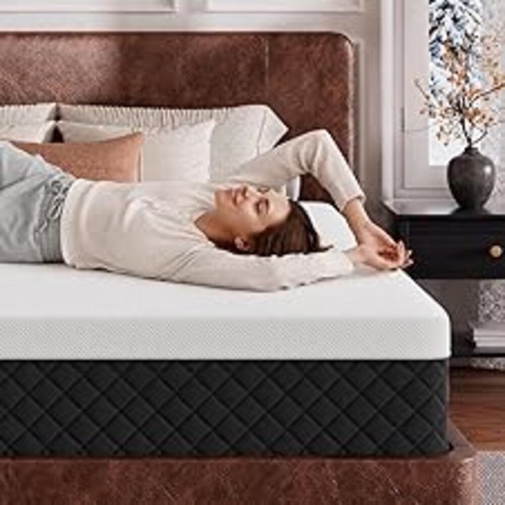 King Memory Foam Mattress, 14" Extra Firm Cooling Gel Compressed Mattress, Enhanced Spinal Support & Pressure Relief, Motion Isolation, Fiberglass-Free, CertiPUR-US Certified, 365-Night Trial