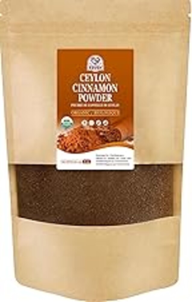 52USA Organic Ceylon Cinnamon Powder, 8oz Resealable Bag | True Cinnamon from Sri Lanka, Non-GMO, Gluten-Free, Freshly Ground for Baking, Cooking & Beverages