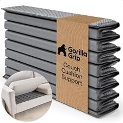 GORILLA GRIP Heavy Duty Couch Cushion Support Board to Fix Sagging Sofas, 21.5 x 70 Sofa, Slip Resistant Thick Boards Add Strong Seat Supports, Replacement Stuffing Firmer Couches Accessories, Grey