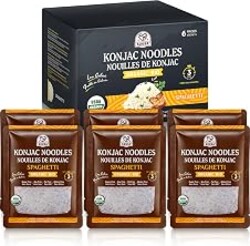 52USA Organic Konjac Spaghetti Noodle, 6-Pack (52.8 oz Total) – USDA Organic Shirataki Pasta, Low Carb, Keto Friendly, Vegan, Sugar-Free, Gluten-Free, Ready to Eat, High Fiber Noodles
