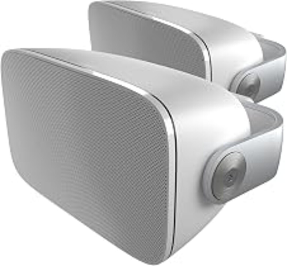 Bowers & Wilkins AM-1 Architectural Monitor Weather-Resistant Outdoor Speakers for Patio, Garden, or Poolside, 1" Aluminum-Dome Tweeter, 5" Glassfibre Cone Midrange & Bass Radiator (Pair, White)