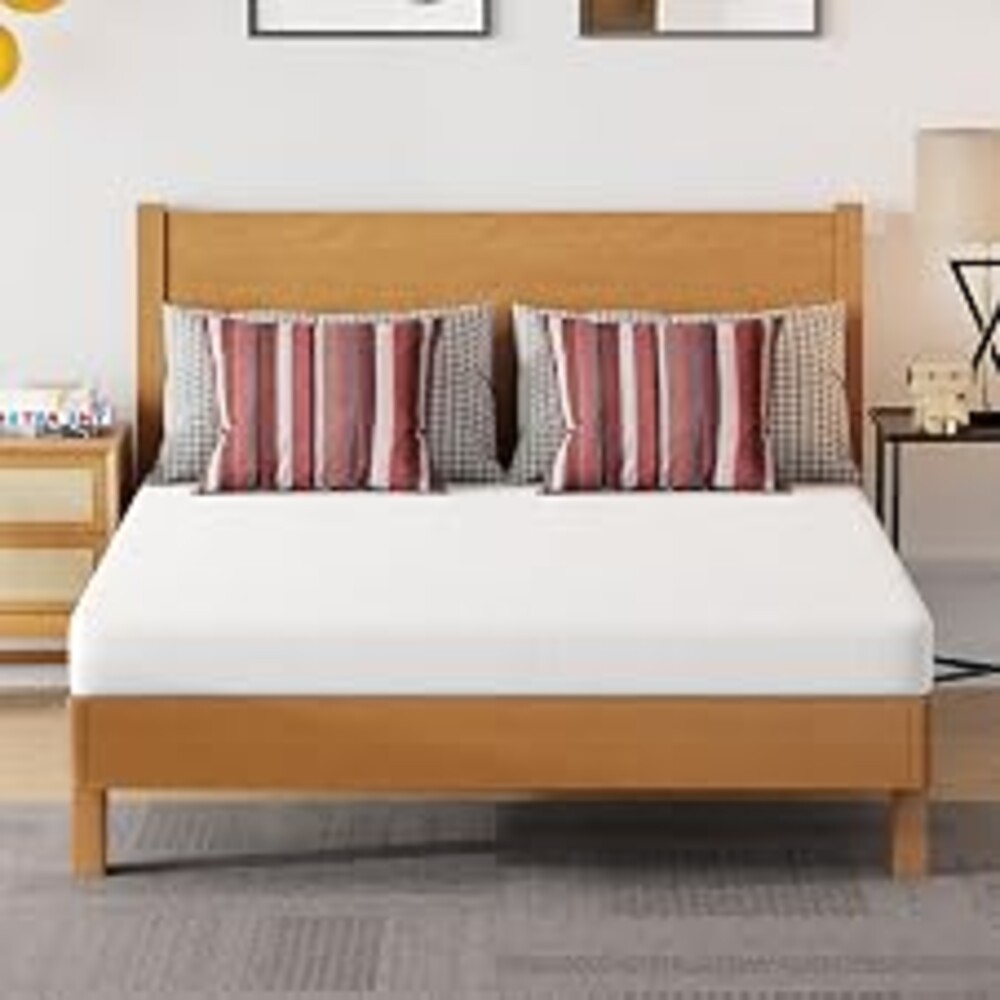 FDW | 5 Inch Full Mattress | Medium Firm | Gel Memory Foam Mattress | White | Bed in a Box, CertiPUR-US Certified | Pressure Relief, Cooling Ventilated Foam | Washable Removable Cover