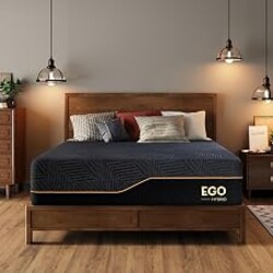 MLILY EGOHOME 14''Hybrid Queen Mattress,Memory Foam Pocket Spring Mattress with Cooling Cover,Bed in a Box,CertiPUR-US Certified,Targeted Support Pressure Relief,60''x80''x14'' Black