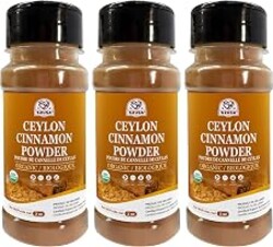 52USA Organic Ceylon Cinnamon Powder, 2 Ounce (Pack of 3), True Cinnamon Farmed in Sri Lanka, Non-GMO, Gluten-Free, Perfect for Baking, Cooking and Beverages