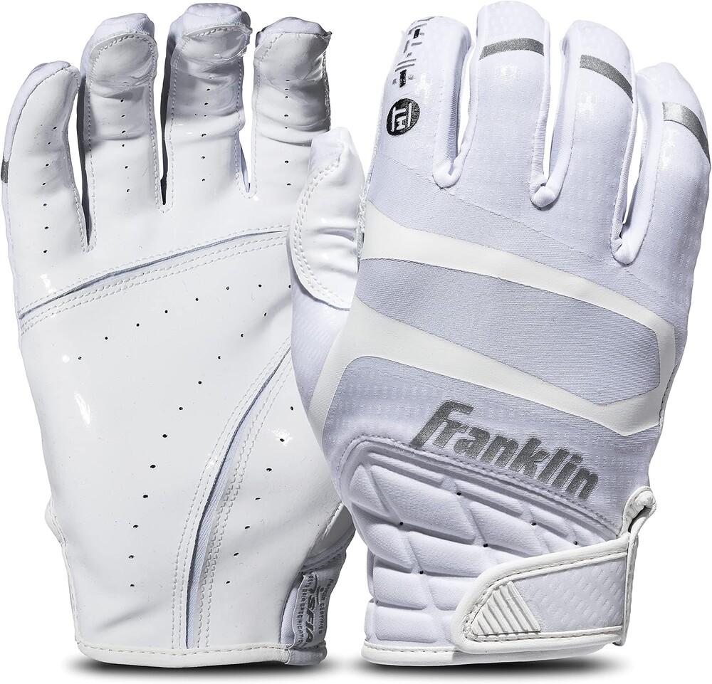 Franklin Sports Football Receiver Gloves - Adult and Youth Football Receiver Gloves - Extra-Grip Premium Football Gloves for All Ages - Hi-Tack - SFIA Approved