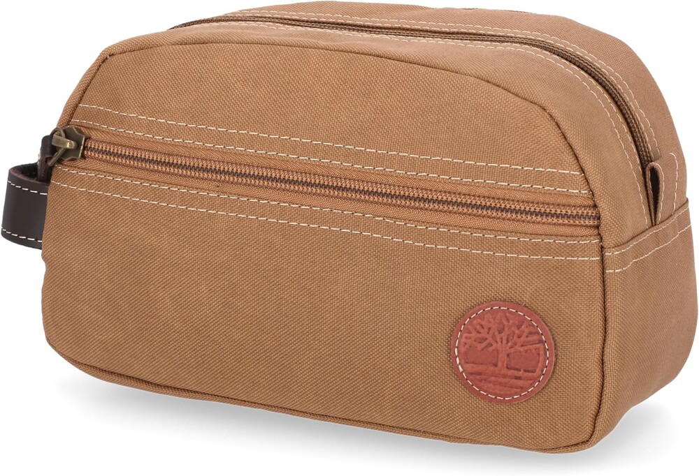 Timberland Men's Toiletry Bag Canvas Travel Kit Organizer
