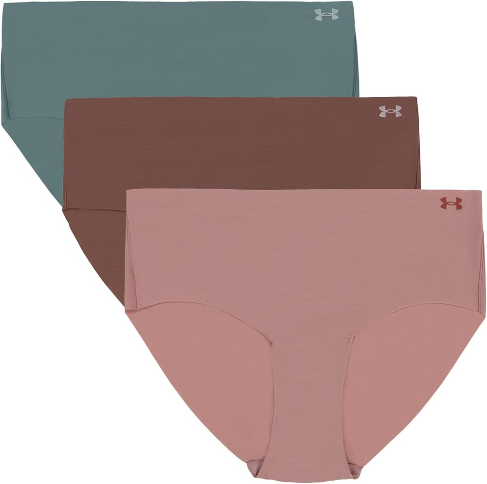 Under Armour Pure Stretch Mesh No Show Hipster - Solid 3-Pack