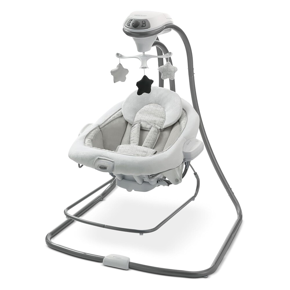 Graco DuetConnect LX Portable Baby Swing and Bouncer, Multi-Direction Baby Bouncer Seat, Multiple Swing Speeds, Great Gift for New Parents, Redmond
