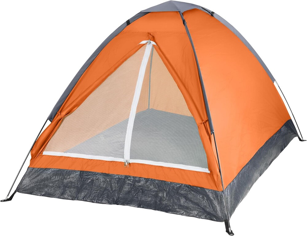 2 Person Camping Tent with Rain Fly and Carrying Bag - Lightweight Outdoor Pop Up Tents for Camping Essentials, Music Festivals, Backpacking, Hiking, or Beach Shelter by Wakeman Outdoors