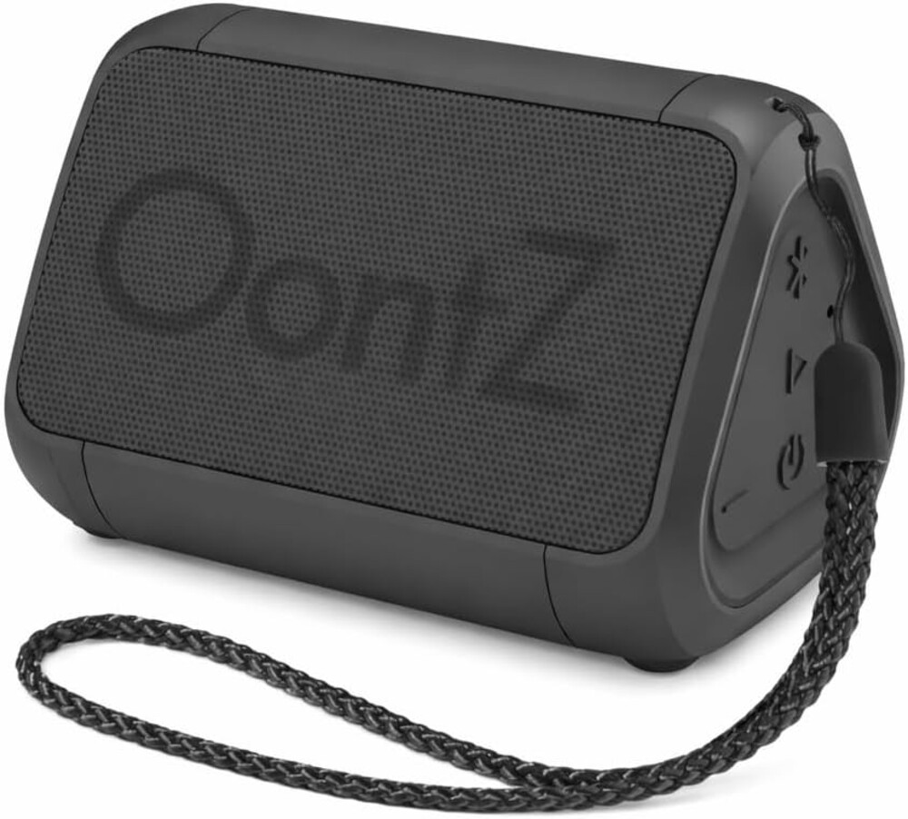 OontZ Angle Solo Portable Bluetooth Speaker - Ultra Portable, 14 Hours of Playtime, 100ft Wireless Range, Waterproof, Budget-Friendly Speaker for Travel, Outdoor or Home, Great Gift (Black)