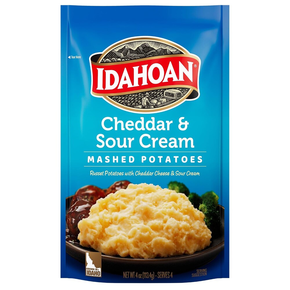 IDAHOAN REGULAR MASHED INSTANT POTATO MIX FLAKES 4 OZ
