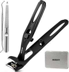 Long Handled Toenail Clippers for Seniors Thick Toenails, Angled Head Large Nail Clippers for Men, Heavy Duty Professional Toe Nail Clippers for Thick Nails