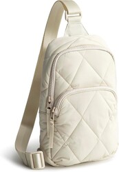 Vera Bradley Women's Featherweight Lorman Sling Backpack, Pumice Stone, One Size