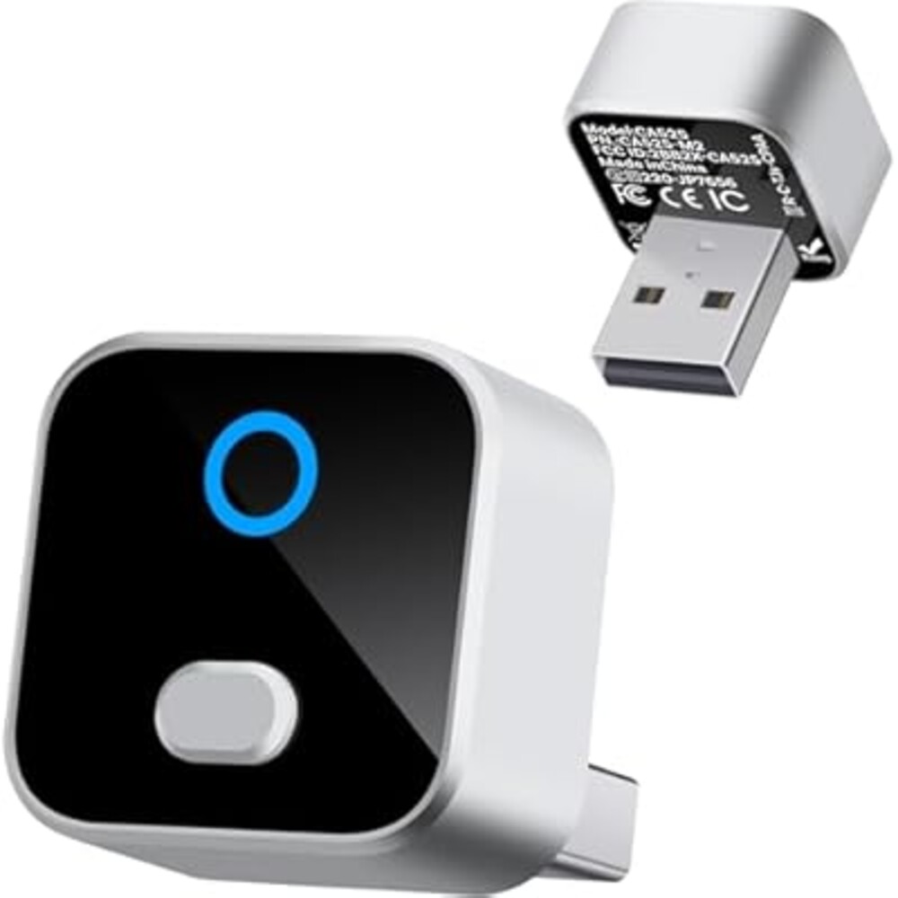 Yunvolx Wireless CarPlay & Android Auto Adapter, One-Click Switch Mini Size WiFi 6 & Bluetooth 5.4 Adapter, Fast Auto-Reconnect, Compatible with iOS 10+/Android 11+, for Factory Wired CarPlay Cars
